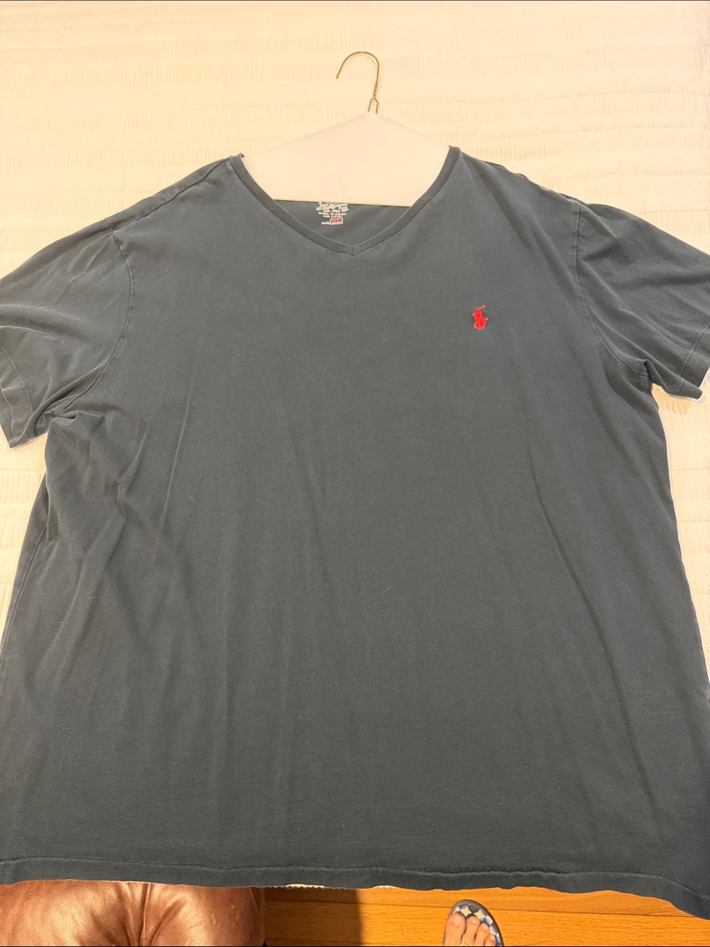 Polo by Ralph Lauren Men's Black V-Neck Tee